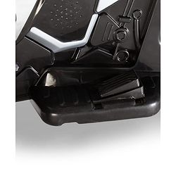 Babyhug Three Wheel Battery Operated Ride On Bike with Music & Lights - Black Red| Foot Pedal Accelerator| Forward & Reverse Drive| Rechargeable Battery| 2 to 6 Years| Aux Music| easy to Assemble