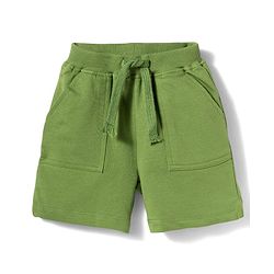 Babyhug Single Jersey Knit Half Sleeves T-Shirt & Shorts Set With Beach Theme Print - Navy Blue & Olive Green
