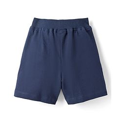 Babyhug Single Jersey Knit Half Sleeves T-Shirt & Shorts Set With Text Print - Peach