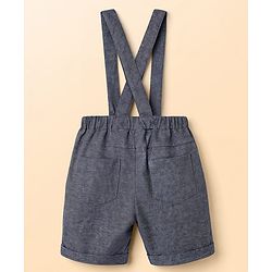 Babyhug Single Jersey Knit Half Sleeves Solid Polo T-Shirt & Shorts Set - White & Grey