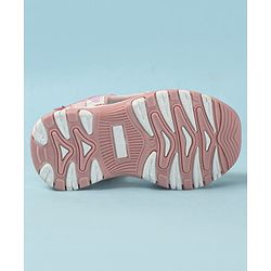 Cute Walk by Babyhug Velcro Closure Sandals with Heart Print - Purple