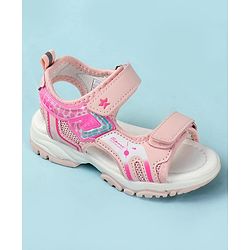 Cute Walk by Babyhug Printed Sandals - Pink