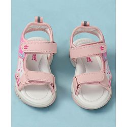 Cute Walk by Babyhug Printed Sandals - Pink