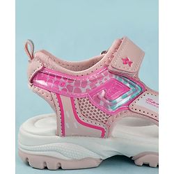 Cute Walk by Babyhug Printed Sandals - Pink