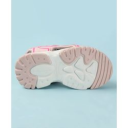 Cute Walk by Babyhug Printed Sandals - Pink