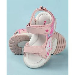 Cute Walk by Babyhug Printed Sandals - Pink