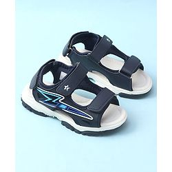 Cute Walk by Babyhug Velcro Closure Sandal With Applique - Navy Blue