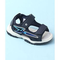Cute Walk by Babyhug Velcro Closure Sandal With Applique - Navy Blue