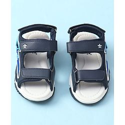 Cute Walk by Babyhug Velcro Closure Sandal With Applique - Navy Blue