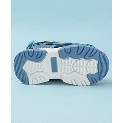 Cute Walk by Babyhug Velcro Closure Solid Sandals - Black