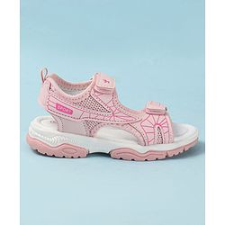 Cute Walk by Babyhug Velcro Closure Printed Sandals - Pink