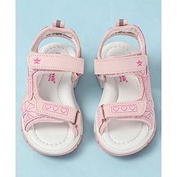 Cute Walk by Babyhug Velcro Closure Printed Sandals - Pink