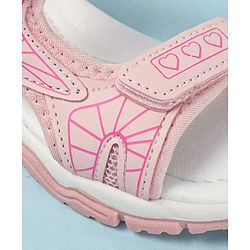 Cute Walk by Babyhug Velcro Closure Printed Sandals - Pink
