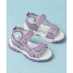Cute Walk by Babyhug Velcro Closure Printed Sandals - Pink