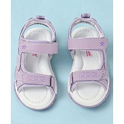 Cute Walk by Babyhug Velcro Closure Printed Sandals - Pink