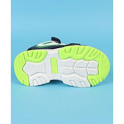 Cute Walk by Babyhug Velcro Closure Solid Sandals - Navy Blue