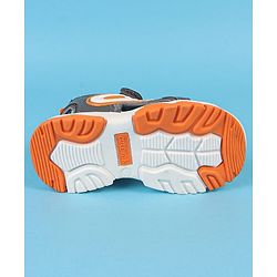 Cute Walk by Babyhug Velcro Closure Solid Sandals - Navy Blue