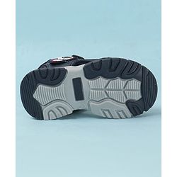 Cute Walk by Babyhug Velcro Closure Sandals with Astronaut Applique - Navy Blue