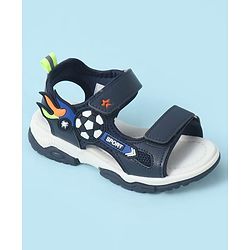 Cute Walk by Babyhug Velcro Closure Sandal With Applique - Navy Blue