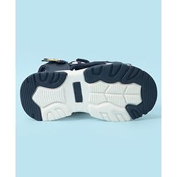 Cute Walk by Babyhug Velcro Closure Sandal With Applique - Navy Blue