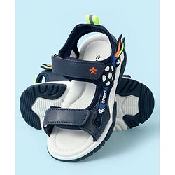 Cute Walk by Babyhug Velcro Closure Sandal With Applique - Navy Blue
