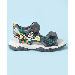 Cute Walk by Babyhug Velcro Closure Sandal With Applique - Grey