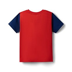Babyhug Disney Single Jersey Knit Half Sleeves T-Shirt & Shorts Set With Mickey Mouse Graphics - Multicolor
