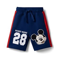 Babyhug Disney Single Jersey Knit Half Sleeves T-Shirt & Shorts Set With Mickey Mouse Graphics - Multicolor