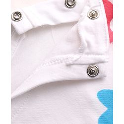 Babyhug 100% Cotton Knit Half Sleeves Floral Printed Oversized Top - Multicolor