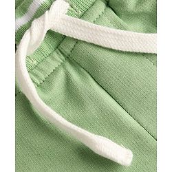 Babyhug 100% Cotton Terry Knit Full Length Player of The Year Printed Lounge Pant With Cargo Pocket & Tape Detailing - Light Green