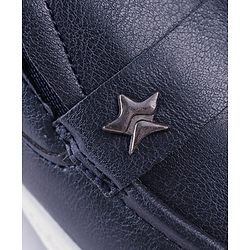 Cute Walk by Babyhug Slip On Loafers With Star Applique - Navy Blue