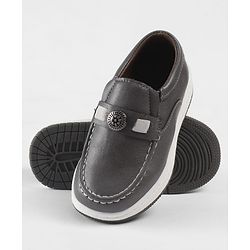 Cute Walk by Babyhug Slip On Loafers With Applique - Grey
