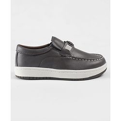 Cute Walk by Babyhug Slip On Loafers With Applique - Grey