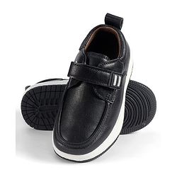 Cute Walk by Babyhug Velcro Closure Solid Loafers - Black