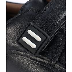 Cute Walk by Babyhug Velcro Closure Solid Loafers - Black