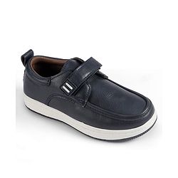 Cute Walk by Babyhug Velcro Closure Solid Loafers - Black