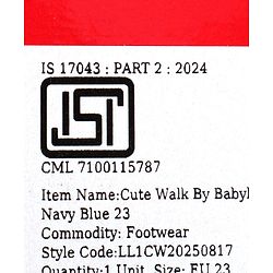 Cute Walk by Babyhug Velcro Closure Solid Shoes - Black