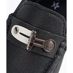 Cute Walk by Babyhug Slip On Solid Loafers - Black