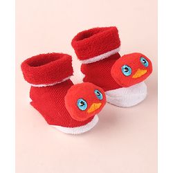 Cute Walk by Babyhug Socks Shoes With Applique - Multicolor