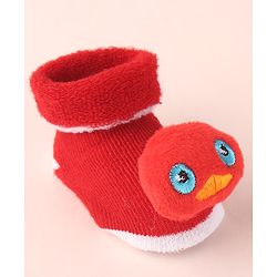 Cute Walk by Babyhug Socks Shoes With Applique - Multicolor