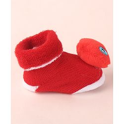 Cute Walk by Babyhug Socks Shoes With Applique - Multicolor