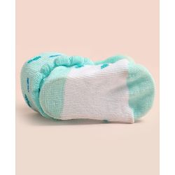 Cute Walk by Babyhug Socks Shoes With Heart Design & Applique - Multicolor