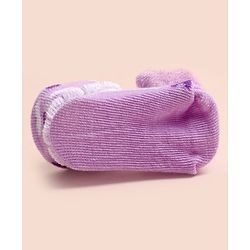 Cute Walk by Babyhug Ankle Length Socks Shoes With Applique - Multicolor