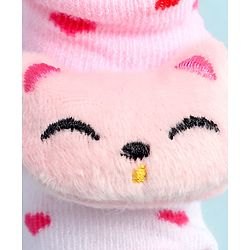 Cute Walk by Babyhug Ankle Length Socks Shoes With Applique - Multicolor
