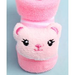 Cute Walk by Babyhug Ankle Length Socks Shoes With Applique - Multicolor