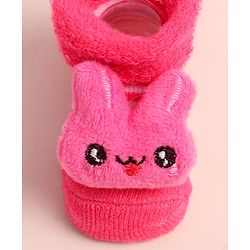 Cute Walk by Babyhug Ankle Length Socks Shoes With Applique - Multicolor