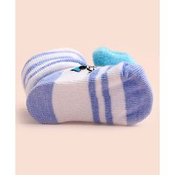Cute Walk by Babyhug Ankle Length Socks Shoes With Applique - Multicolor