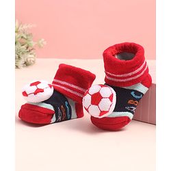 Cute Walk by Babyhug Sock Shoes with ABC Design & Ball Applique - Multicolor