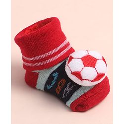 Cute Walk by Babyhug Sock Shoes with ABC Design & Ball Applique - Multicolor