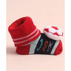 Cute Walk by Babyhug Sock Shoes with ABC Design & Ball Applique - Multicolor